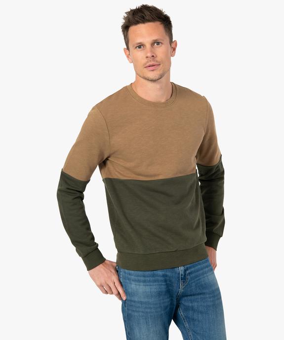 Sweat homme bicolore vue1 - GEMO (HOMME) - GEMO