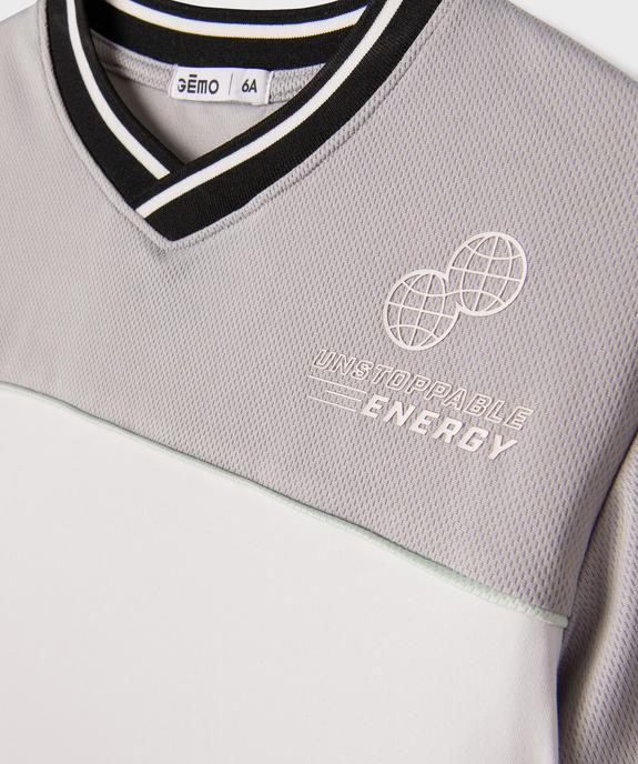 Tee-shirt de sport à manches courtes en mesh garçon vue2 - GEMO (ENFANT) - GEMO