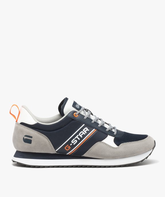Baskets homme style rétro à lacets bicolores - G-Star vue1 - G-STAR - GEMO