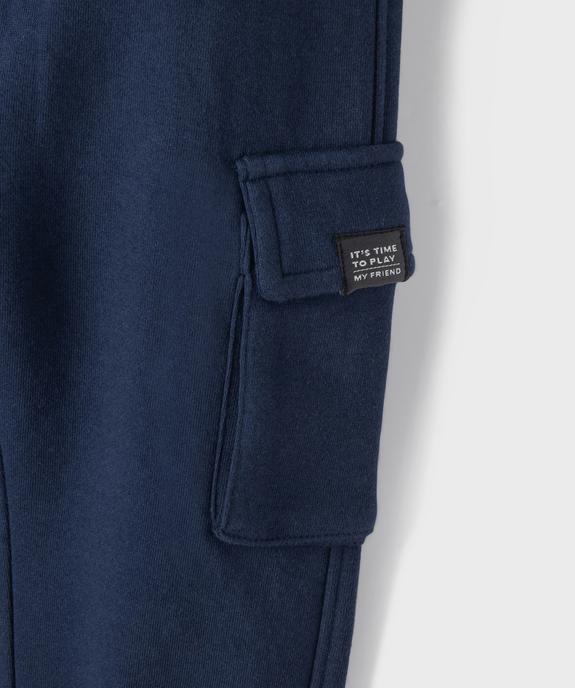 Jogging cargo en molleton doux bébé garçon vue2 - GEMO 4G BEBE - GEMO