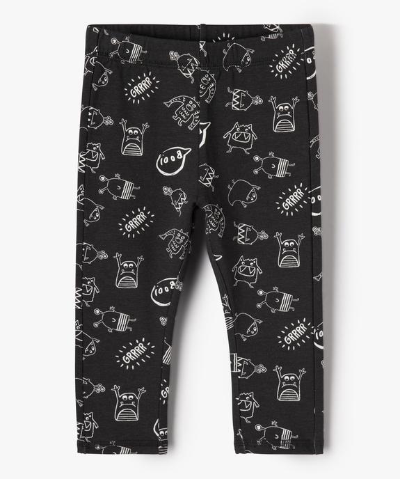 Legging en molleton imprimé bébé garçon vue1 - GEMO(BEBE DEBT) - GEMO