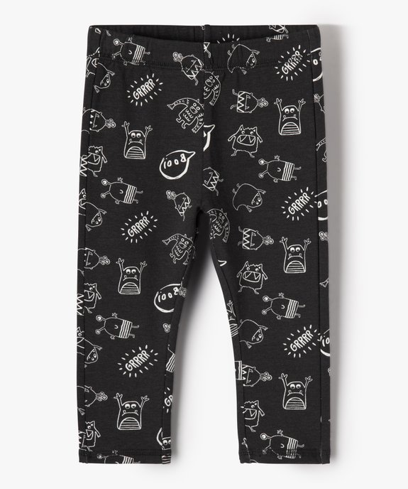 Legging en molleton imprimé bébé garçon vue1 - GEMO(BEBE DEBT) - GEMO
