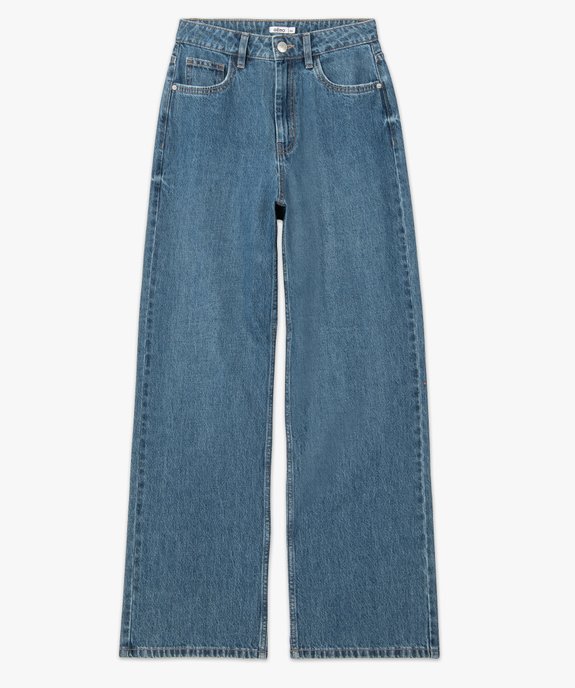 Jean femme coupe large taille haute vue4 - GEMO(FEMME PAP) - GEMO