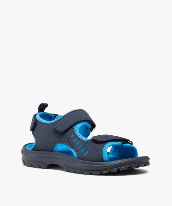 Sandales sport garçon extra légères à scratch vue2 - GEMO (ENFANT) - GEMO