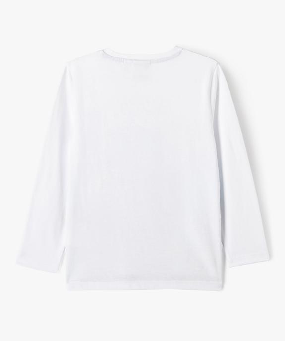 Tee-shirt manches longues en coton imprimé garçon - Sonic vue4 - SONIC - GEMO