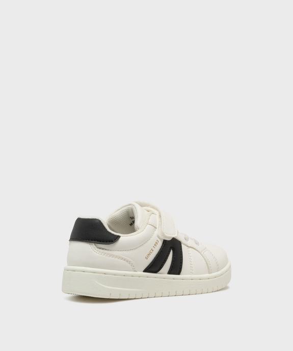 Baskets à scratch avec empiècements contrastants garçon - 5 Miles vue4 - 5 MILES - GEMO