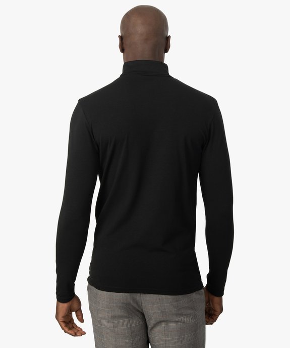 Tee-shirt à col roulé coupe slim homme vue3 - GEMO (HOMME) - GEMO