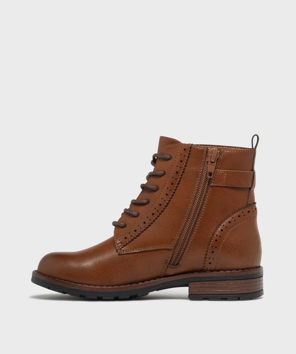 Bottines à lacets et zip élégantes fille vue3 - LOVELY WINGS GEMO FOR GOOD - GEMO