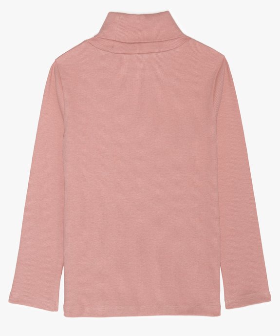 Tee-shirt fille à manches longues et col roulé vue2 - GEMO (ENFANT) - GEMO