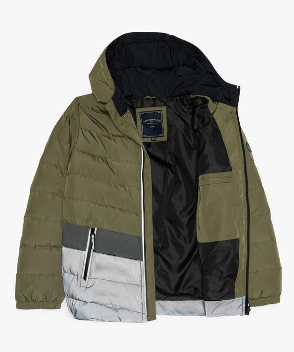 Blouson garçon matelassé tricolore à capuche - Tokyo Laundry vue2 - AUTRES MARQUES - GEMO