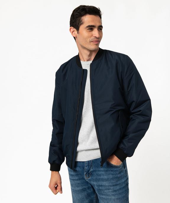 Blouson zippé style bombers homme vue1 - GEMO 4G HOMME - GEMO