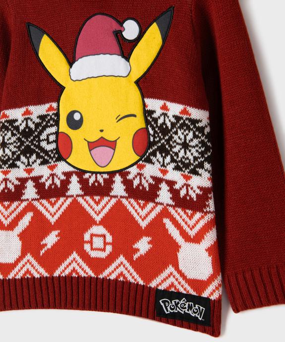 Pull de Noël avec motif Pikachu garçon - Pokemon vue2 - POKEMON - GEMO