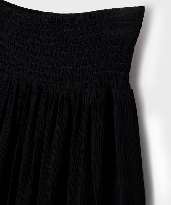 Jupe longue fluide en crêpe froissée fille vue2 - GEMO 4G FILLE - GEMO