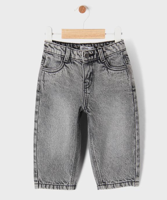 Jean large avec taille ajustable bébé garçon vue1 - GEMO(BEBE DEBT) - GEMO