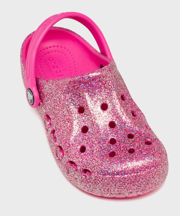 Sabots souples pailletés dessus perforé fille - Crocs vue5 - CROCS - GEMO