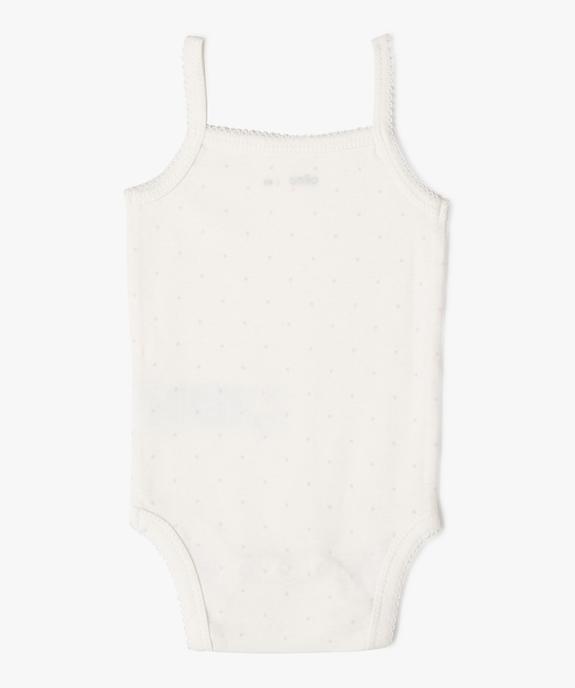 Bodies à bretelles avec motifs exotiques bébé fille (lot de 3) vue4 - GEMO 4G BEBE - GEMO