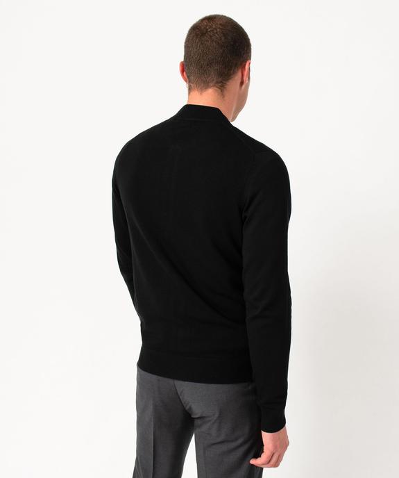 Gilet zippé en maille piquée homme vue3 - GEMO 4G HOMME - GEMO