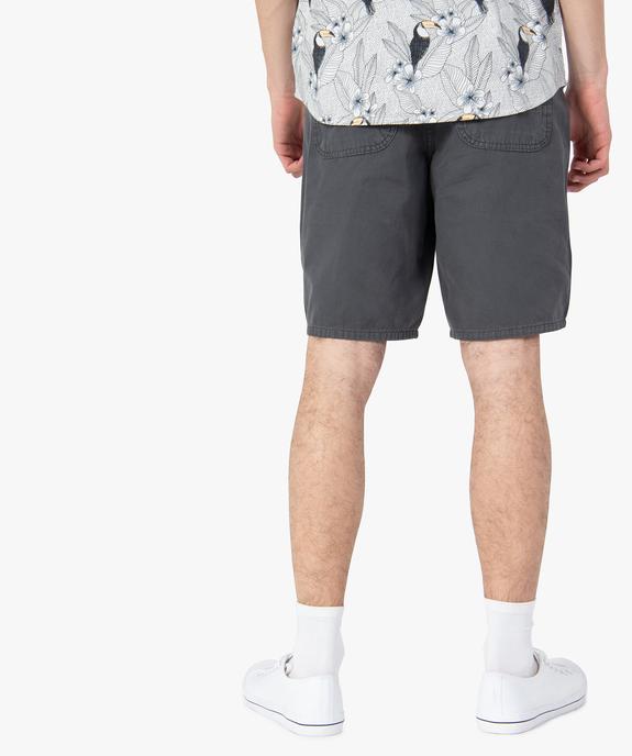 Bermuda homme avec larges poches plaquées vue3 - GEMO (HOMME) - GEMO