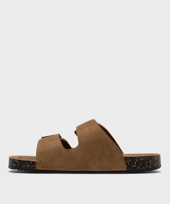 Sandales mules à semelle anatomique femme - Isotoner vue3 - ISOTONER - GEMO