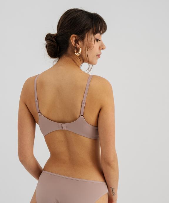 Soutien-gorge triangle sans armature à bonnets moulés vue2 - GEMO 4G FEMME - GEMO