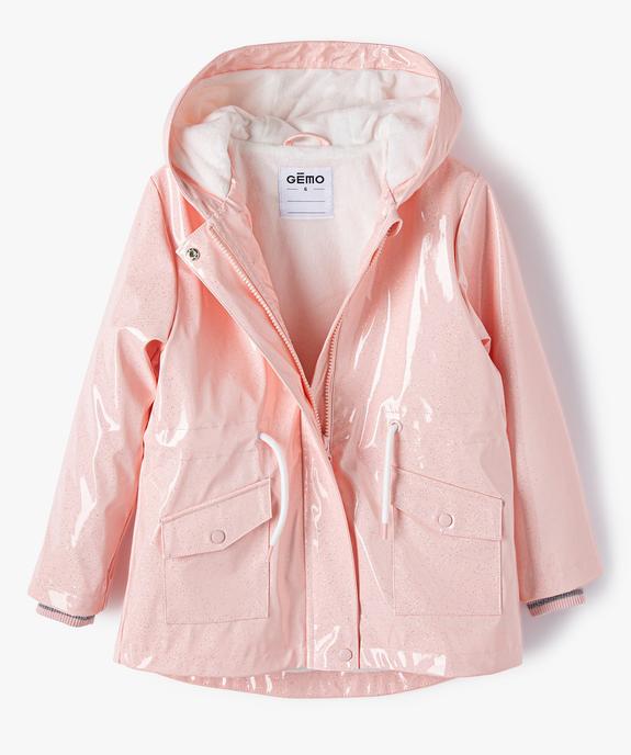 Imperméable fille pailleté avec doublure douce vue2 - GEMO (ENFANT) - GEMO