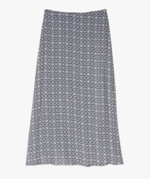 Jupe longue en viscose à motifs femme vue4 - GEMO(FEMME PAP) - GEMO