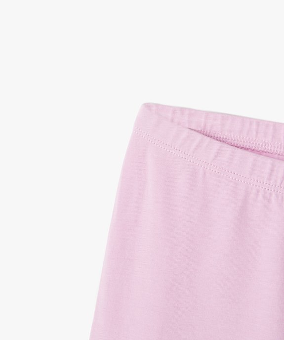 Legging court cycliste uni fille vue2 - GEMO 4G FILLE - GEMO