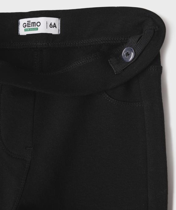 Legging à poches et ceinture plate fille vue2 - GEMO 4G FILLE - GEMO
