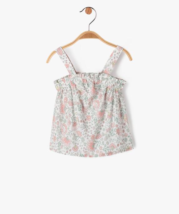 Blouse à bretelles à motifs fleuris bébé fille  vue1 - GEMO(BEBE DEBT) - GEMO