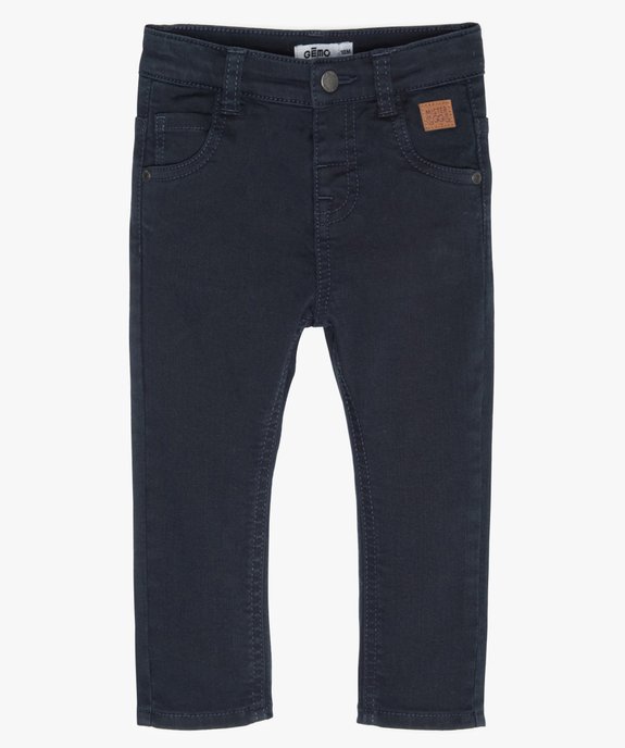Pantalon bébé garçon coupe slim en toile extensible vue1 - GEMO(BEBE DEBT) - GEMO