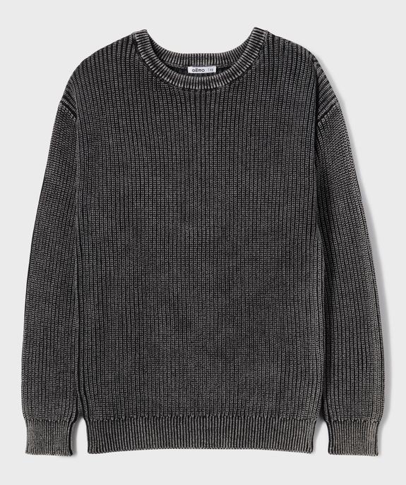 Pull en grosse maille garçon vue1 - GEMO (JUNIOR) - GEMO