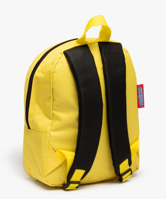 Sac à dos garçon à imprimé Pikachu en relief - Pokémon vue2 - POKEMON - GEMO