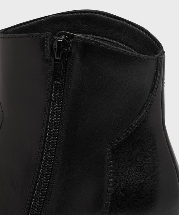 Bottines à talon dessus cuir femme - Tanéo vue6 - TANEO - GEMO