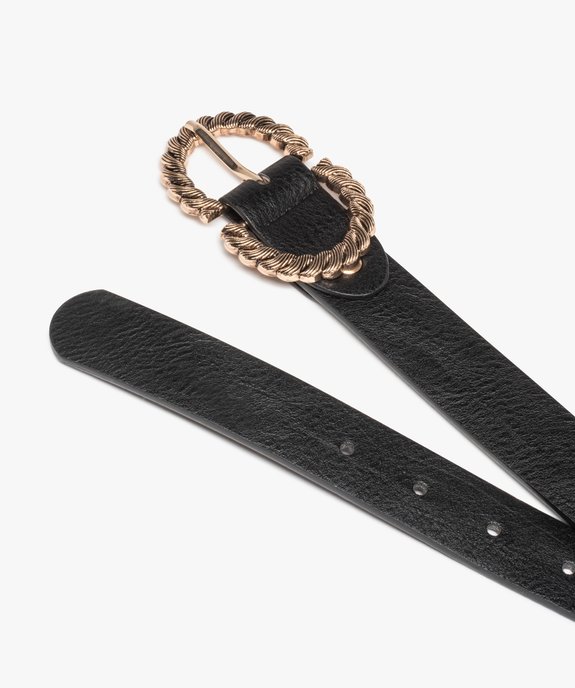 Ceinture femme à boucle métal torsadée vue2 - GEMO (ACCESS) - GEMO