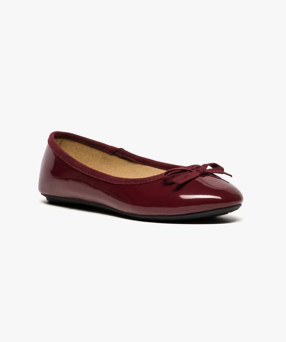 Ballerines vernies avec noeud sur le dessus vue2 - GEMO (ENFANT) - GEMO