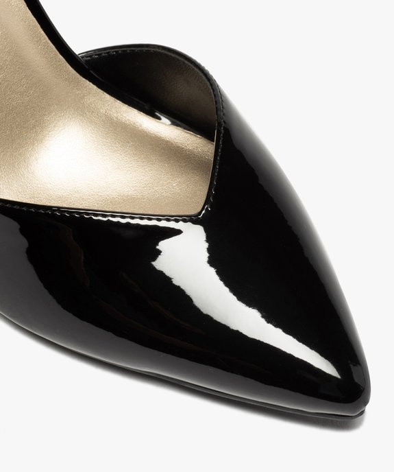 Escarpins femme vernis à talon haut et bout pointu vue6 - GEMO(URBAIN) - GEMO
