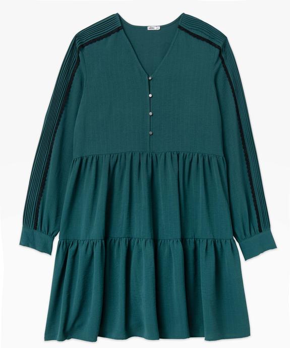 Robe femme à manches longues et volants vue4 - GEMO(FEMME PAP) - GEMO