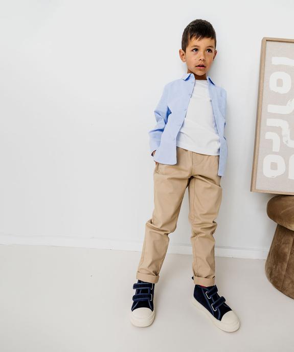 Pantalon chino Regular taille élastique garçon vue1 - GEMO 4G GARCON - GEMO