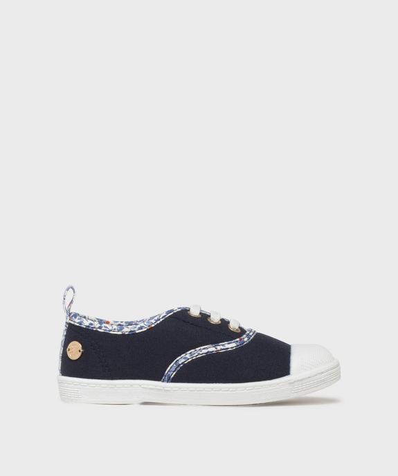 Tennis en toile à semelle fine et bout couvert fille - LuluCastagnette vue1 - LULUCASTAGNETTE - GEMO