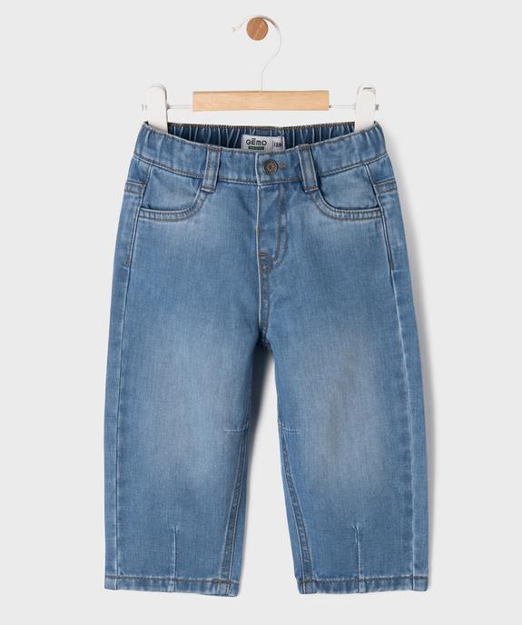 Jean barrel avec taille ajustable bébé garçon vue1 - GEMO(BEBE DEBT) - GEMO