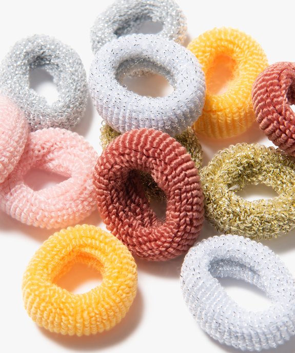 Élastiques cheveux bébé fille en mousse (lot de 12) vue2 - GEMO (ACCESS) - GEMO