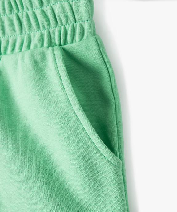 Short fille en maille avec large ceinture élastique vue3 - GEMO (JUNIOR) - GEMO