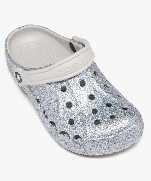 Sabots souples femme dessus perforé à paillettes Baya Glisser - Crocs vue5 - CROCS - GEMO