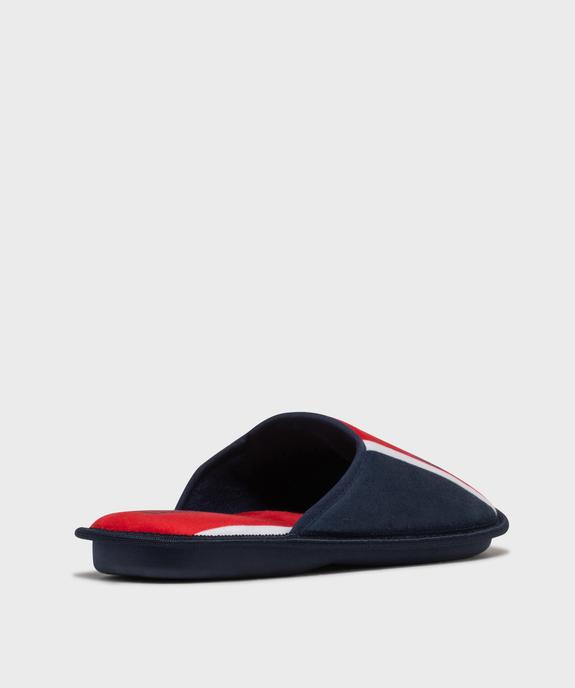 Chaussons mules PSG tricolores homme - Paris Saint Germain vue4 - PSG - GEMO