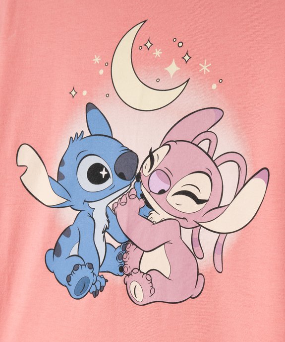 Pyjama bicolore avec motif Stitch fille - Disney vue3 - LILO & STITCH - GEMO