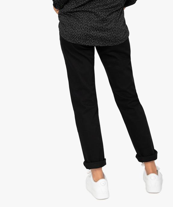 Jean femme en toile unie 4 poches coupe Regular - Longueur L30 vue3 - GEMO (JEAN) - GEMO