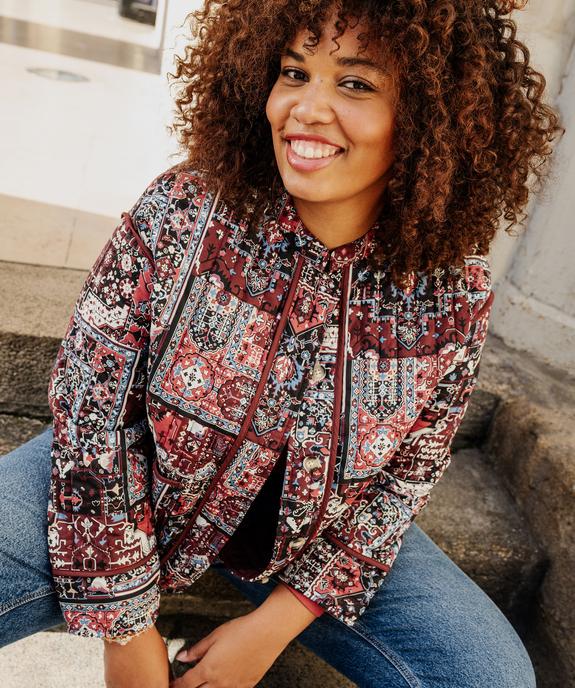 Veste matelassée imprimée femme grande taille vue1 - GEMO (G TAILLE) - GEMO