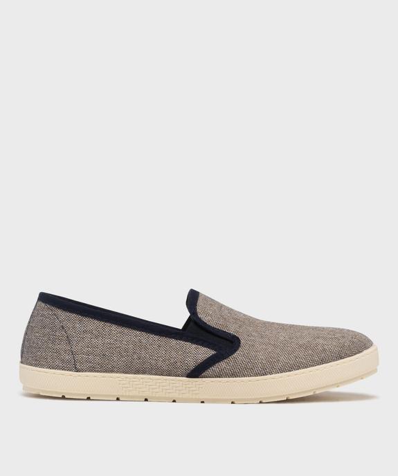 Chaussons pantoufles en toile homme vue1 - G'FLEX GEMO FOR GOOD - GEMO