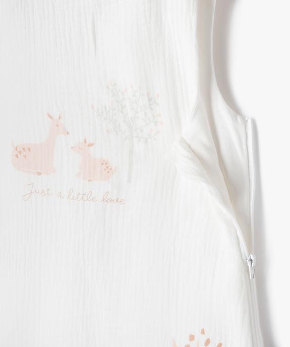 Gigoteuse bébé en gaze de coton imprimée vue2 - GEMO(BB COUCHE) - GEMO
