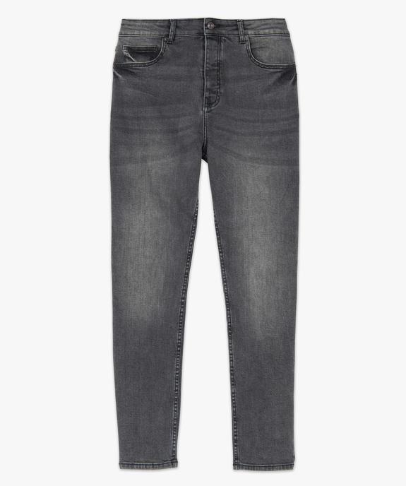 Jean homme coupe Tapered légèrement délavé vue4 - GEMO (HOMME) - GEMO